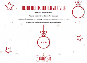 Menu Detox de La Brasserie J5 à Montreux